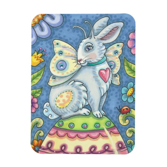 Flexible EASTER EGG FAIRY, IMAGINAIRE RABBIT MAGNET Rectang (Vertical)