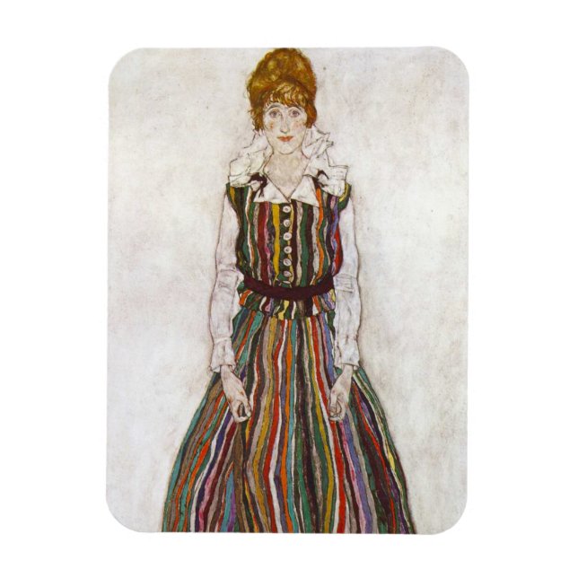 Flexible Egon Schiele Portrait d'Edith Schiele Magnet (Vertical)