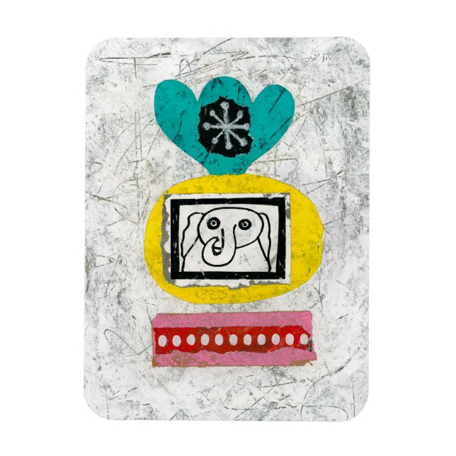 Flexible Eléphant est câblé Refrigerator Magnet (Vertical)