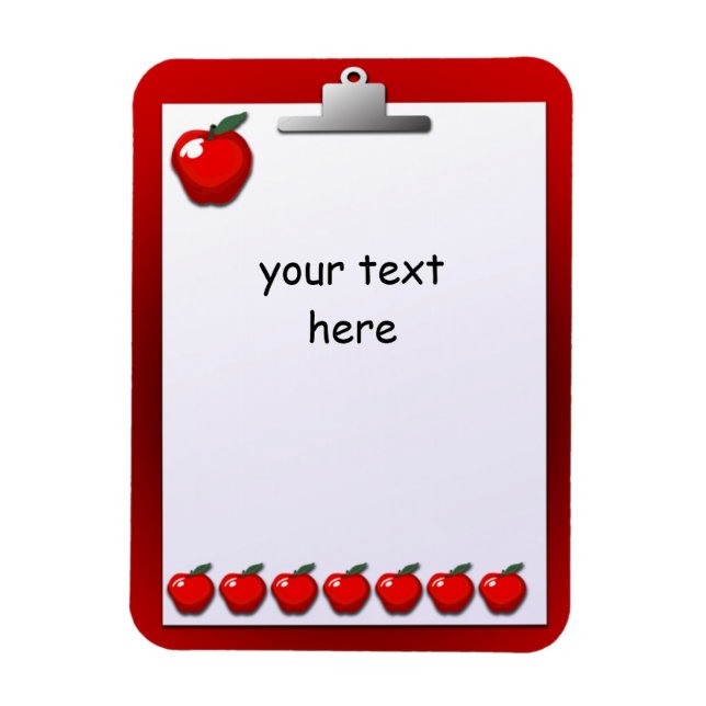 Flexible Enseignants Porte - bloc Apple Personnalisé Magnet (Vertical)