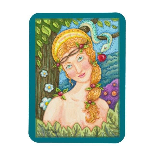 Flexible EVE Et Serpent Jardin Médiéval D'Eden MAGNET (Vertical)