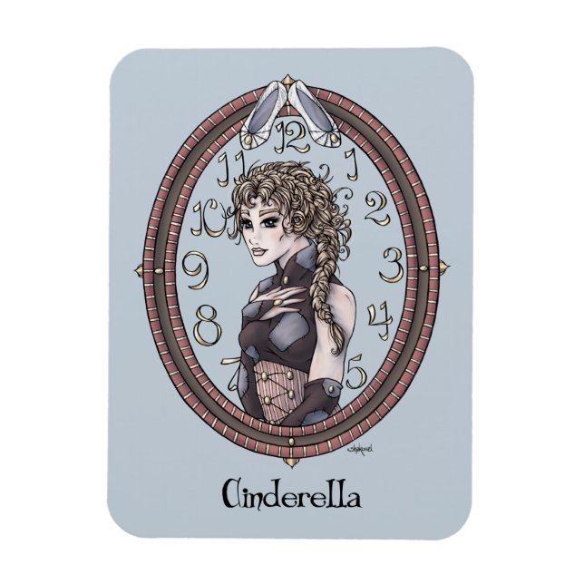 Flexible Fairytale "Cendrillon" Imaginaire Magnet d'art #2 (Vertical)