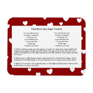 Flexible Family Recette Keepsaké Valentines Jour Magnet