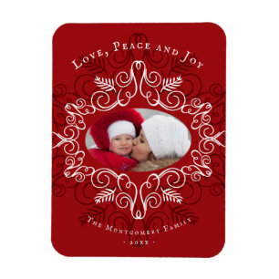Flexible Festive Foliage Déco Cadre de vacances Magnet phot