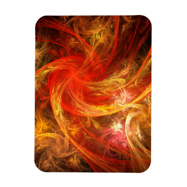 Flexible Firestorm Abstrait Art Premium Magnet (Vertical)