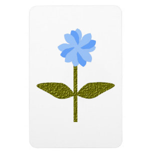 Flexible Fleur de marguerite Joli Blue Premium Magnet