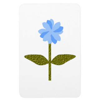 Flexible Fleur de marguerite Joli Blue Premium Magnet