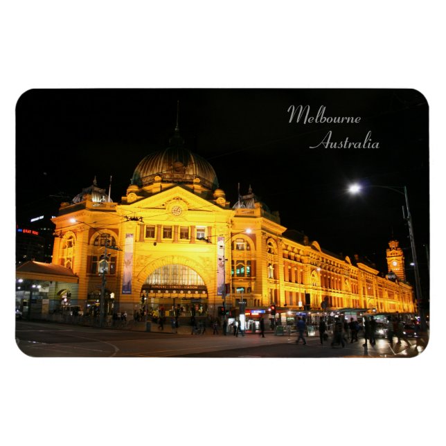 Flexible Flinders Station Melbourne Australie - Magnet (Horizontal)