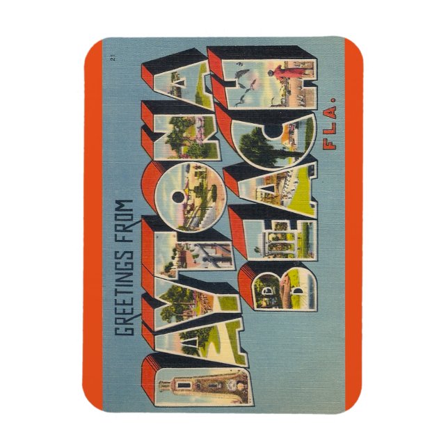 Flexible Floride, Daytona Beach Magnet (Vertical)