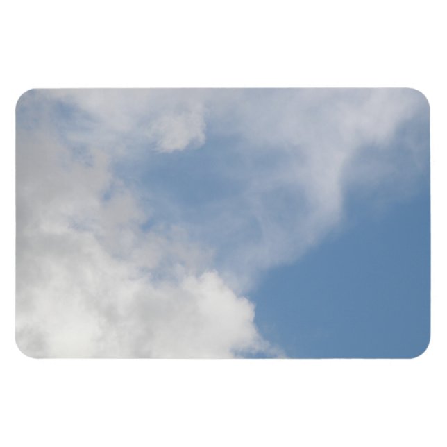 Flexible Fluffy Clouds Premium Magnet (Horizontal)