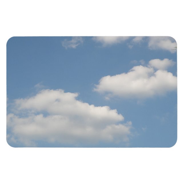 Flexible Fluffy Cumulus Clouds Premium Magnet (Horizontal)