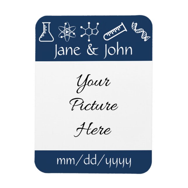 Flexible Forces Attrayantes dans la Magnet de Save-the-Date (Vertical)
