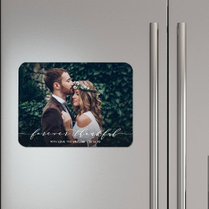 Flexible Forever Thankor   Magnet photo Mariage Merci