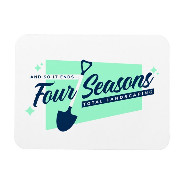 Flexible Four Seasons Total Landscaping Magnet (Horizontal)