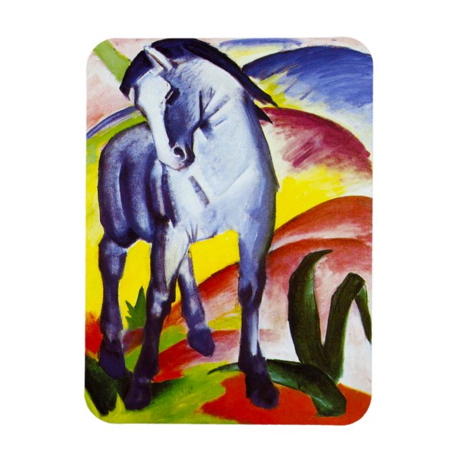 Flexible Franz Marc Blue Horse Magnet (Vertical)