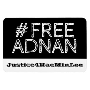 Flexible #FreeAdnan Magnet de voiture de tableau de bord