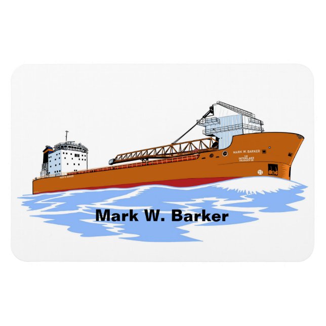 Flexible Freighter Mark W. Barker Magnet (Horizontal)