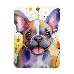Flexible French Bulldog Photo Magnet