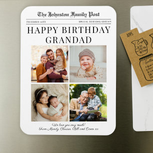 Flexible Fridge Magnet Anniversaire Journal personnalisable