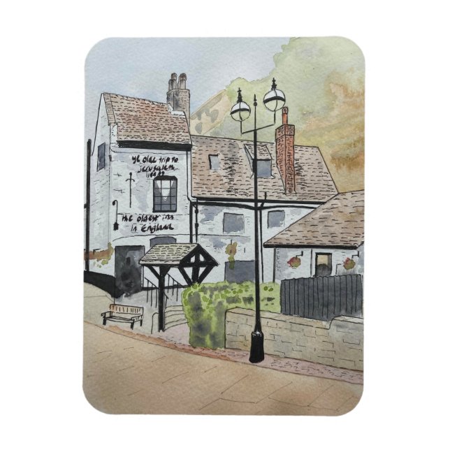 Flexible Fridge Magnet Voyage À Jersusalem Inn Nottingham (Vertical)