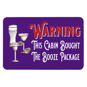 Flexible Fundy Booze violet Cabine Porte Croisière Magnet n
