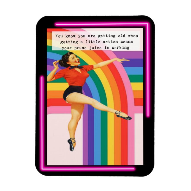 Flexible Funny Magnet Best Friend Gift "Prune Juice" (Vertical)