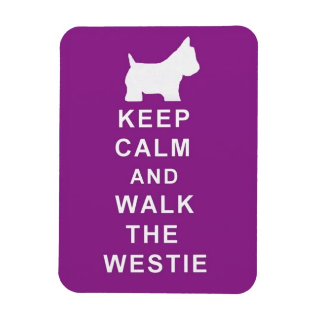 FLEXIBLE GARDEZ LE CALME MARCHER LE MAGNET WESTIE ANNIVERSA (Vertical)