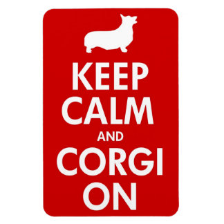 Flexible Gardez Le Corgi Calme Sur Le Grand Magnet De Voitu