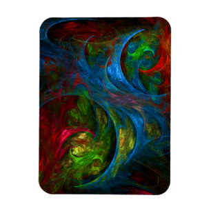 Flexible Genesis Blue Art Abstrait Magnet Premium