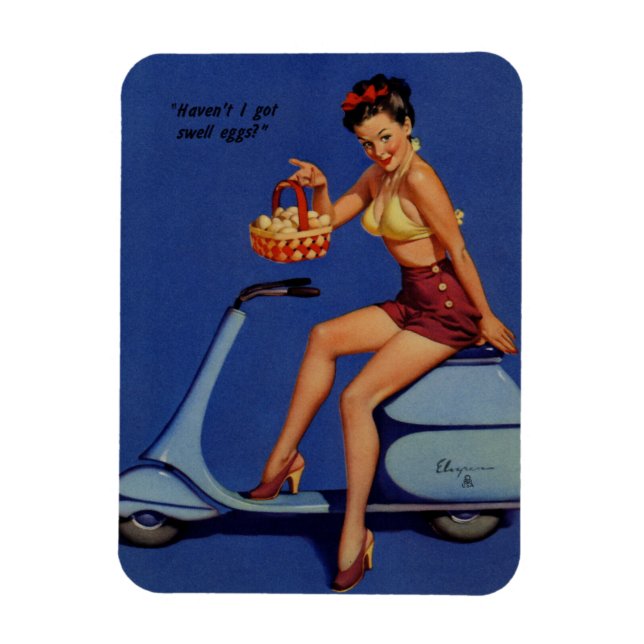 Flexible Gil Elvgren - pin Vintage art fille ♡ Magnet (Vertical)