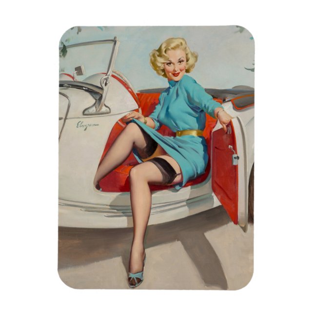Flexible Gil Elvgren - pin Vintage art fille ♡ Magnet (Vertical)