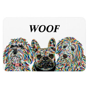Flexible Goldendoodle, French Bulldog, Bernedoodle Magnet