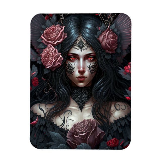 Flexible Goth Princesse Imaginaire gothique Magnet d'art (Vertical)