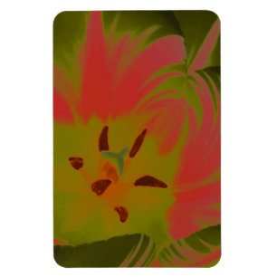 Flexible Gothique Gloomy Rouge Tulip Premium Magnet