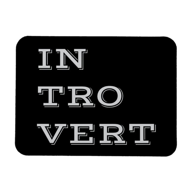 Flexible Gris Introvert Flexi Magnet (Horizontal)