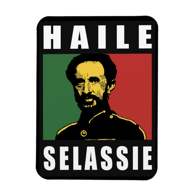Flexible Haile Selassie - HIM - Rastafari - Jah Magnet (Vertical)
