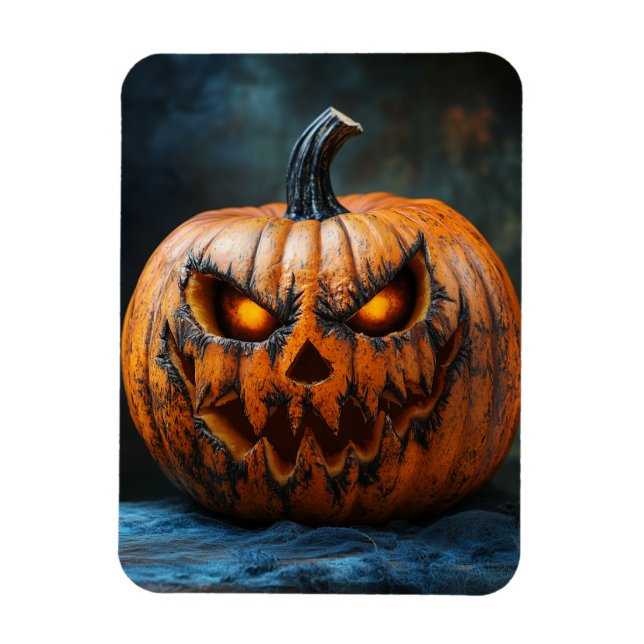 Flexible Halloween Magnet Citrouille d'horreur (Vertical)