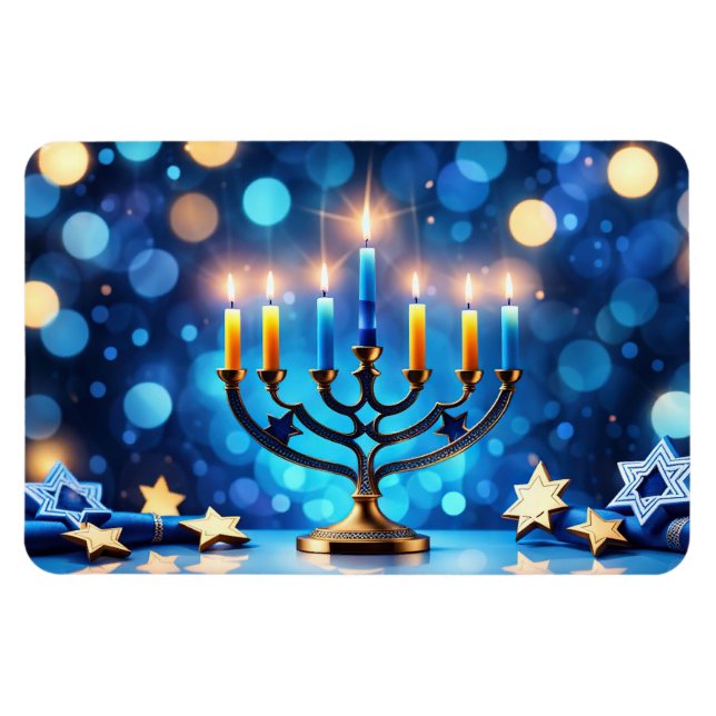Flexible Hanoukka Holiday Magnet (Horizontal)