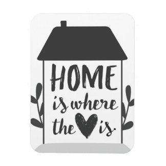 Flexible Home is where the heart is - magnet