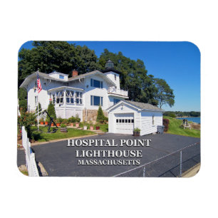 Flexible Hospital Point Lighthouse, Massachusetts Magnet