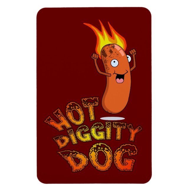 Flexible Hot Diggity Chig Premium Flexi Magnet (Vertical)