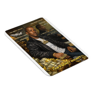 FLEXIBLE I AM A MONEY MAGNET MAGNETIC CARD