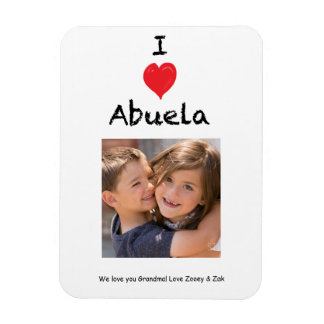 Flexible I Love Abuela Photo Magnet Keepsaké