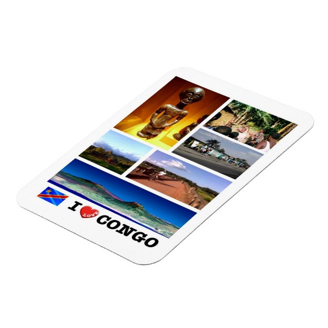 Flexible I LOVE - Congo - Magnet (Côté Gauche)