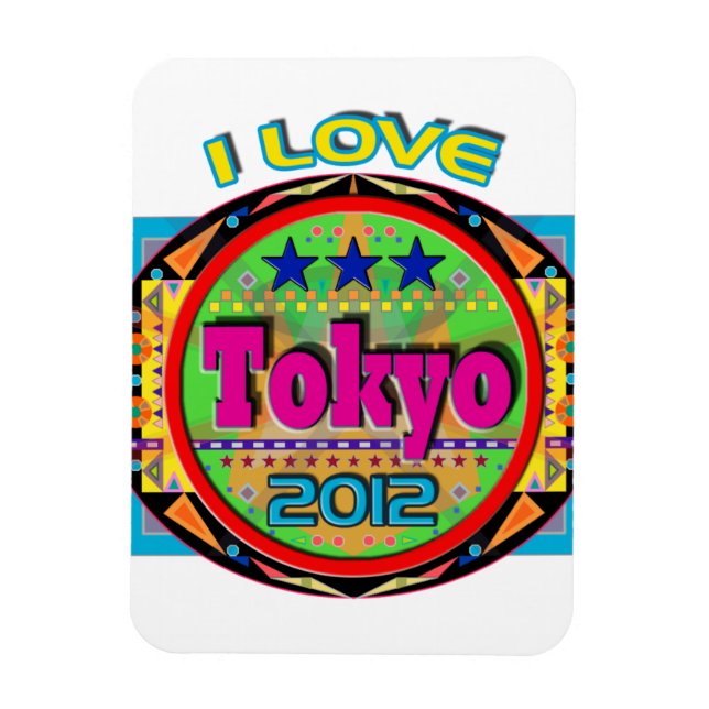Flexible I LOVE Tokyo Emblem #1 2012 Magnet (Vertical)