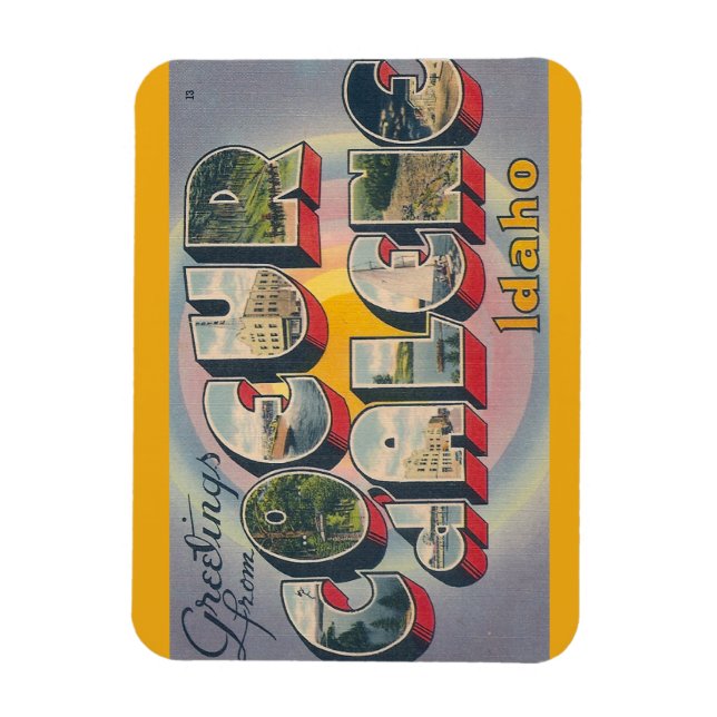 Flexible Idaho, Coeur dalene Magnet (Vertical)