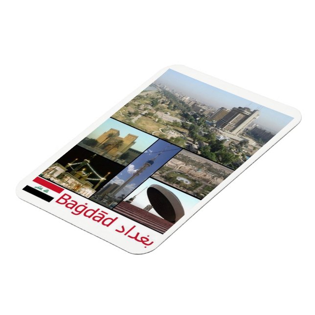 Flexible Irak - Bagdad Mosaic - Magnet (Côté Gauche)