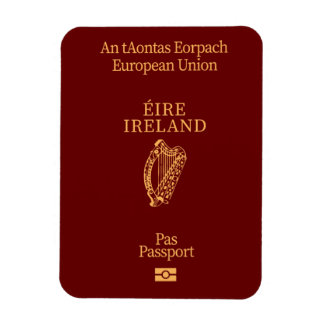 Flexible Irish passport magnet