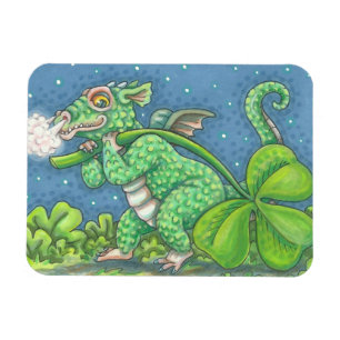 Flexible IRLANDE BÉBÉ DRAGON Imaginaire SHAMROCK MAGNET
