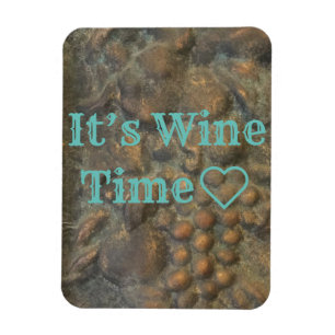 Flexible “It’s Wine Time” Magnet